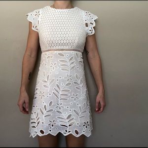 White crochet lace Dress